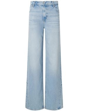 Guest In Residence Mid-Rise Wide-Leg Jeans - Blue