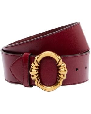Etro Leather Belt - Red