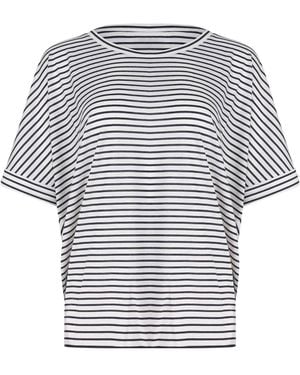 Herno Striped Boat Neck T-Shirt - White
