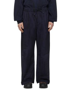 Juun.J Painted Jersey Trousers - Blue