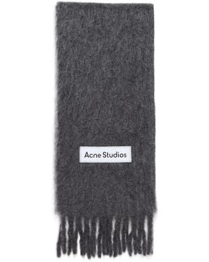 Acne Studios Fringed Scarf - Grey