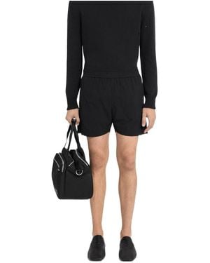 MM6 by Maison Margiela Diagonal-Pocket Shorts - Black