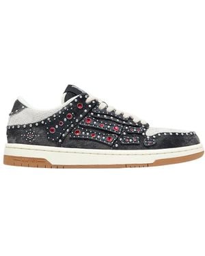 Amiri Stud Skel Top Low Trainers - Blue
