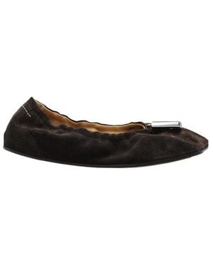 MM6 by Maison Margiela Anatomic Travel Ballerinas - Black