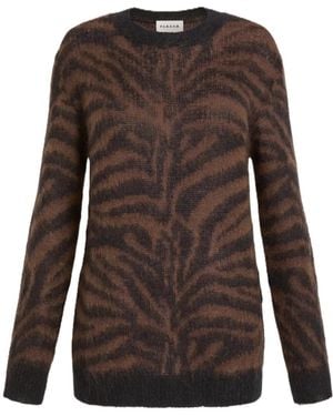 P.A.R.O.S.H. Crew-Neck Knit Top - Brown