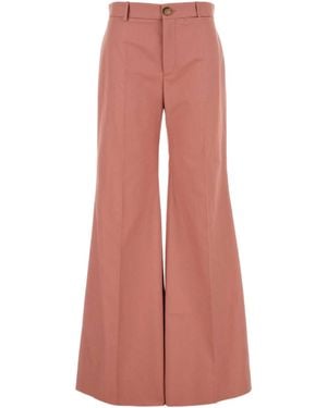 Chloé Chlo Flared Tailored Trousers - Pink