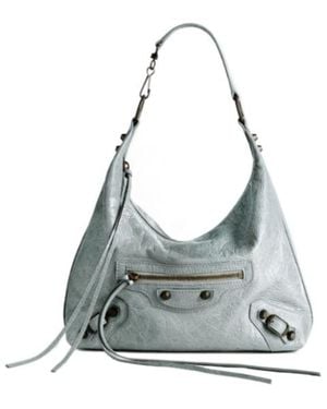 Balenciaga Le City Small Hobo Shoulder Bag - Grey