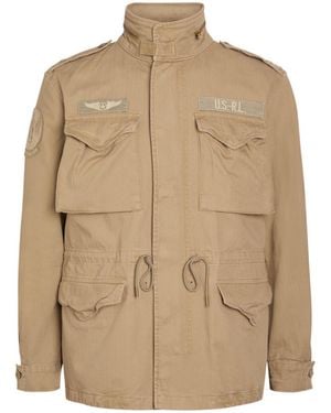 Polo Ralph Lauren Patch-Appliquéd Cotton Field Jacket - Natural