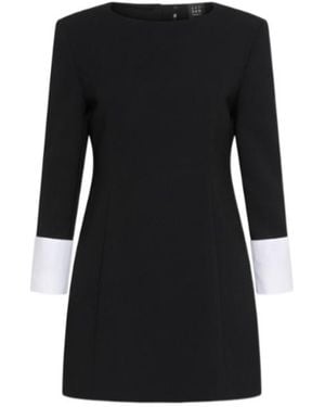 Marella Shaped Envers Satin Dress - Black