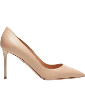 Aquazzura Purist Pointed Toe Court Shoes - White