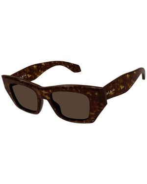 Alaïa Alaïa Cat-Eye Frame Sunglasses - White