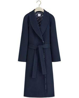 Dior Coat With Belt - Blue