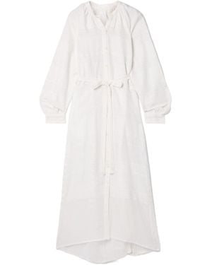 lemlem Lightweight Pure Cotton Dress - White