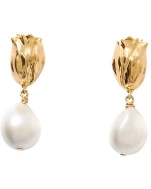 Chloé The Chloé Tulip Earrings - White