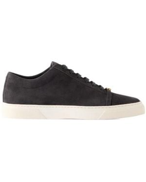 Jennifer Chamandi Embellished Suede Trainers - Black