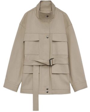 Anine Bing Drawstring Casual Jacket - Natural