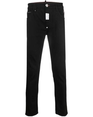 Philipp Plein Belt-Loop Jeans - Black