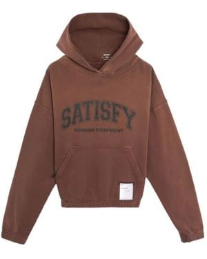 Satisfy Softcell Logo Hoodie - Brown