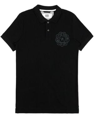 Iceberg Logo Polo Shirt - Black