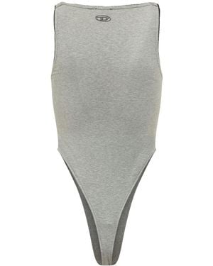 DIESEL T-Ameris Dolphin Print Bodysuit - Grey