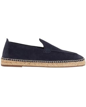 Emporio Armani Stitch-Trim Espadrilles - Blue
