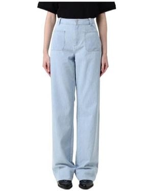 A.P.C. Jeans With Belt Loops - Blue