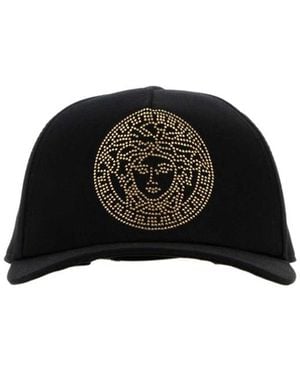Versace Logo-Embellished Baseball Hat - Black