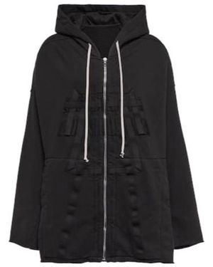 Rick Owens Cotton Hoodie - Black