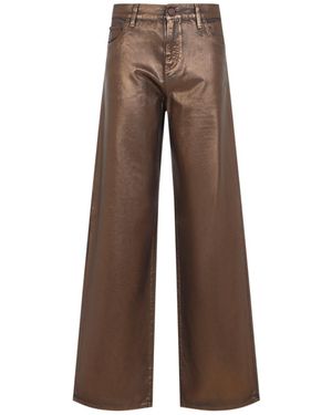 Ralph Lauren Mercer 5-Pocket Wide-Leg Pants - Brown