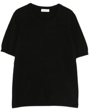 Soft Goat Short-Sleeved T-Shirt - Black