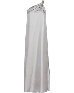 Loulou de Saison Adela Silk Maxi Dress - White