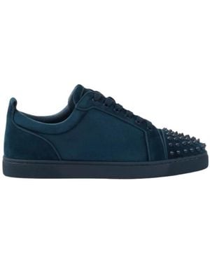 Christian Louboutin Rivet Decorative Sneakers - Blue
