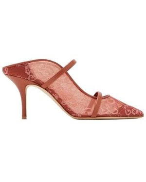 Malone Souliers X Nojoud Alrumaihi Maureen Leather-Strap Mules - Pink