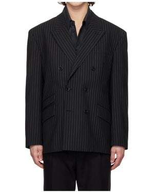BOSS Stretch Wool Blend Suit Jacket - Black