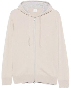 Eleventy Full-Zip Hoodie - White