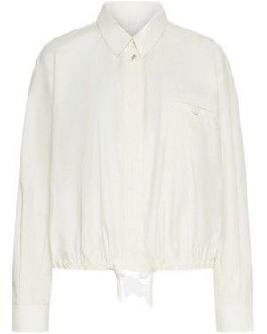 Marella Parachute Canvas Jacket - White