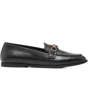 Pinko Round-Toe Loafers - Black