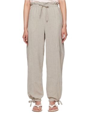 Ganni Loose Fit Pants - Gray