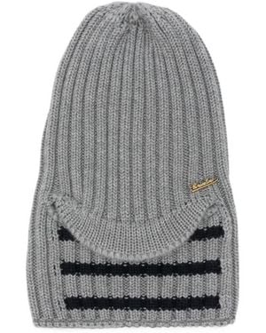Borsalino Ribbed Knit Hat - Gray