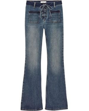 Ba&sh Tie-Front Jeans - Blue