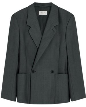Lemaire Double-Breasted Tailored Jacket - Black