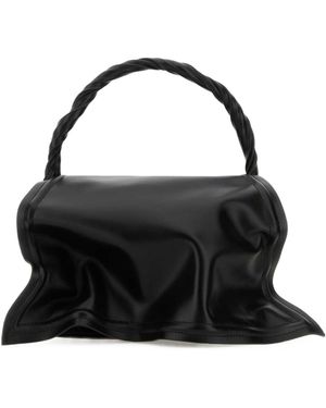 Y. Project Foldover Top Tote Bag - Black