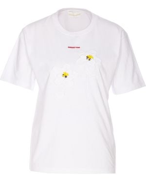 ShuShu/Tong Shushu/Tong Embroidered Floral T-Shirt - White