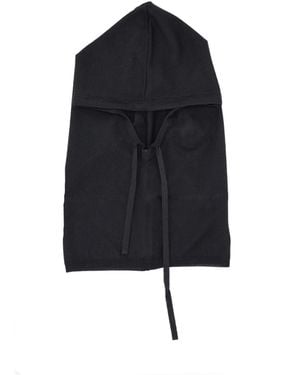 P.A.R.O.S.H. Drawstring-Hood Scarf - Black