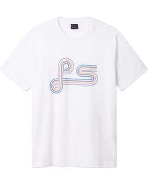 Paul Smith Ps Logo Print T-Shirt - White