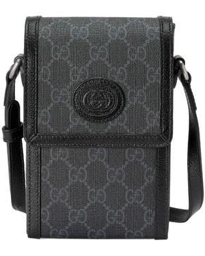 Gucci Gg Supreme Mini Shoulder Bag - Gray