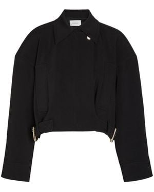 Sportmax Woven Bomber Jacket - Black