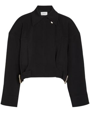 Sportmax Woven Bomber Jacket - Black