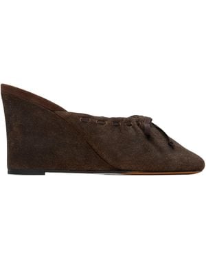 Maryam Nassir Zadeh Ballet Wedge Mules - Brown