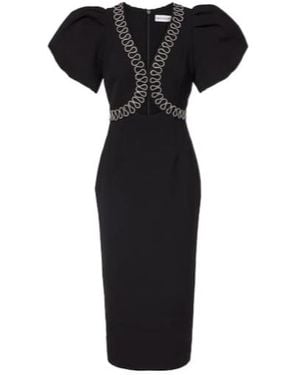 Rebecca Vallance Nyx Cutout Embellished Cocktail Dress - Black